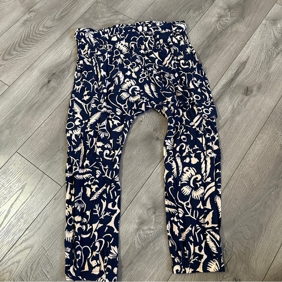 Anthropologie Hei Hei Harem Cargo Pants- Navy Cream size Medium - Picture 5 of 16